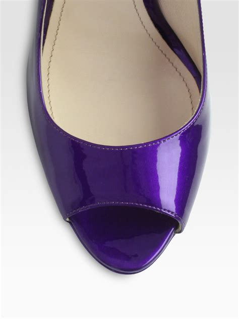 prada purple platform heels|prada wedge heels.